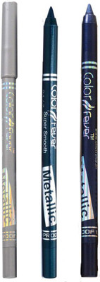 

Color Fever Long lasting waterproof liquid eyeliner 22 12 g(Silver, Navy Blue, Green)