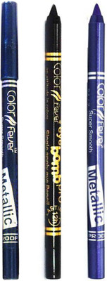 

Color Fever Long lasting waterproof liquid eyeliner 22 12 g(Navy Blue, Purple, Black)