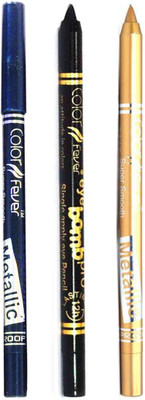 

Color Fever Long lasting waterproof liquid eyeliner 22 12 g(Golden, Navy Blue, Black)