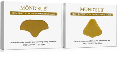 

Mond'sub Skin Beauty Collagen Forehead Mask & Skin Beauty Collagen Nose Mask(160 G)Pack Of 20(160 g)