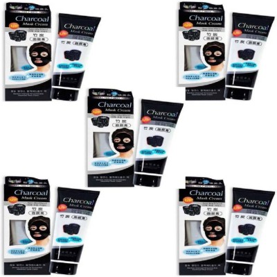 

Shopimoz Activated Charcoal Face Mask Cream for Skin Moisturization and Nourishment with Deep Cleansing Formula (Pack of 5)(650 g)