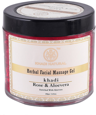 

Khadi Natural AYURVEDIC ROSE & ALOEVERA FACE MASSAGE GEL 100 GM(100 g)