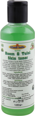 

Khadi India Santosh Herbal Neem & Tulsi Skin Toner 210 ml(210 ml)