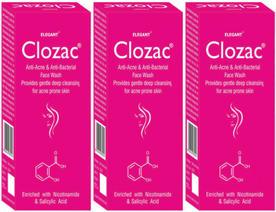 

Elegant Clozac Anti - Acne & Anti - Bacterial Face Wash(180 ml)