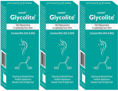 

Elegant Glycolite Skin Rejuvenating & Lightening Cream Face Wash(120 ml)