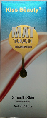 

Kiss Beauty MAT Touch Fooundation for Smooth Skin, 50gm Foundation(Blue)