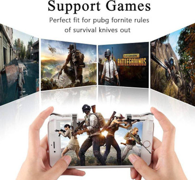 

LS Letsshop L1R1 Game Joysticks Gamepad for Android iOS Phones Transparent Gaming Accessory Kit(White, For Android, iOS)