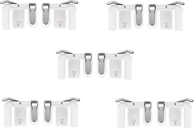 

FU4 Set Of 5 PUBG Sensitive Shoot/Aim Buttons L1 R1 Trigger Mobile Game Controller for Andriod & IOS Gaming Accessory Kit(White, For iOS, Android)