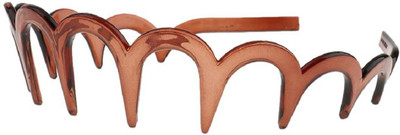 

Chooz Designer Studio Toothed Alice Band Head Hair Headband Tooth Zig Zag Hair Band(Brown)