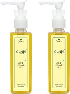

G Drops Virgin Sesame Oil Combo Set of 2(2x100ml) Hair Oil(200 ml)