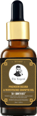 

The Legend Premium Beard & Moustache Growth Oil 30ml Promotes Beard Growth, Conditioning, Longer & Thicker, Made from Natural Ingredients without any chemicals Hair Oil(30 ml)