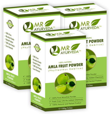 

MR Ayurveda 100% Organic Amla Powder - Combo Pack of 3(300 g)