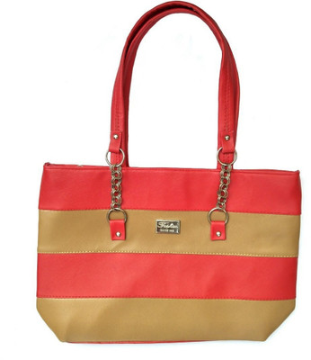 

AVS Shoulder Bag(Pink, Beige), Beige;pink