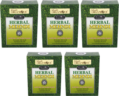 

Khadi Organique Herbal Black Mehndi (Pack Of 5)(400 g)