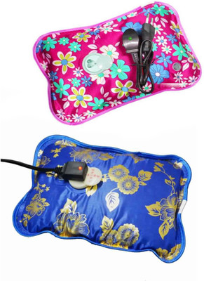 

Cinnamon 2 Pack of Electric Hot Water Bag/ Heating Pad for Joint/Muscle Pain Electric 1 L Hot Water Bag(Multicolor)