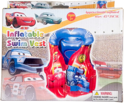 

kidoz kingdom INFLATABLE SWEEM VEST - CARS PRINT Inflatable Pool Accessory(Multicolor)
