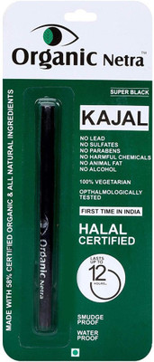 Organic Netra - 100% Chemical Free Natural Black Organic KaJal(Black)