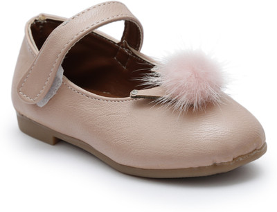 

skykids Girls Velcro Ballerinas(Pink