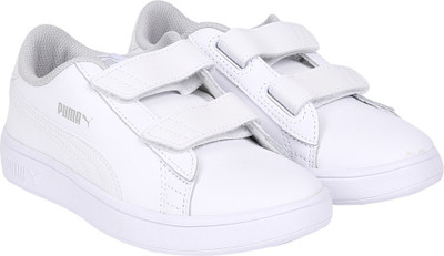 

Puma Boys & Girls Velcro Sneakers(White, White- white