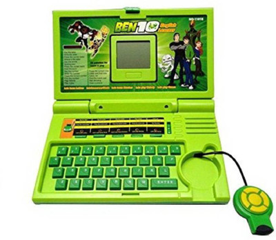 

vindhwashni 20 Activities Ben 10 English Learner Kids Educational-Laptop- (Green)(Multicolor)