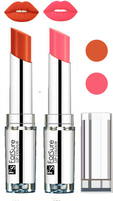 

Forsure Full Day Lasting Velevt Matte Lipstick (Set of 2)(Brick Nude, Peach)