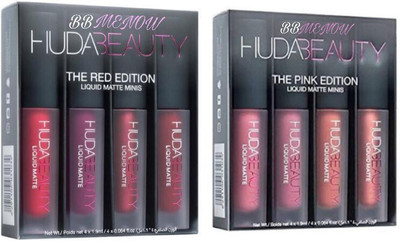 

BBMENOW Beauty Liquid Matte Lipstick Pink & Red Edition (Pink, Red)(PINK, RED)