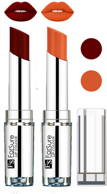 

Forsure Full Day Lasting Velevt Matte Lipstick (Set of 2)(Maroon, Nude)