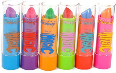 

Cherimoya Max Makeup 24 Hour Magic Lipstick Made With Aloe Vera(Multicolor)