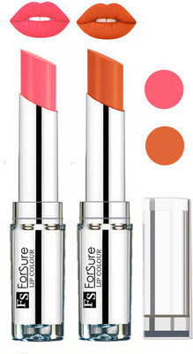 

Forsure Full Day Lasting Velevt Matte Lipstick (Set of 2)(Peach, Nude)