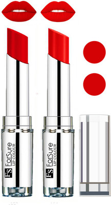 

Forsure Full Day Lasting Velevt Matte Lipstick (Set of 2)(Orange, Romantic Red)
