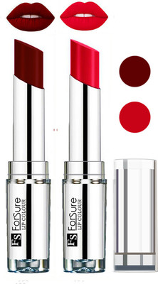 

Forsure Full Day Lasting Velevt Matte Lipstick (Set of 2)(Maroon, Ruby Red)