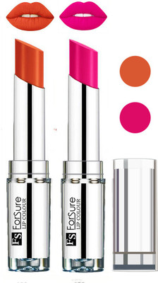 

Forsure Full Day Lasting Velevt Matte Lipstick (Set of 2)(Brick Nude, Rose Pink)