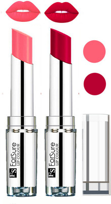 

Forsure Full Day Lasting Velevt Matte Lipstick (Set of 2)(Peach, Magenta)