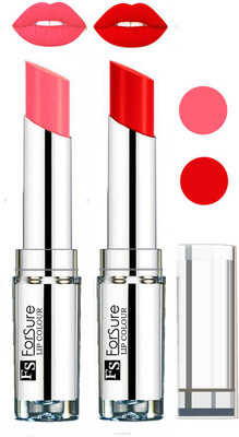 

Forsure Full Day Lasting Velevt Matte Lipstick (Set of 2)(Peach, Orange)