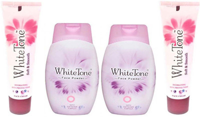 

White Tone Cream 50g x 2 & Face Powder 70g x 2(Pack of 4)