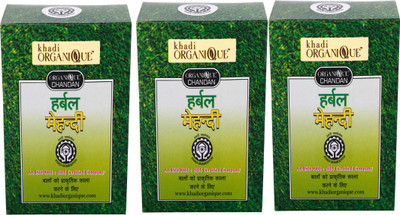 

khadi organique 123 Natural Mehendi(Pack of 3)
