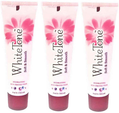 

White Tone Face Cream, Sun Protection Soft & Smooth, 50g x 3(150 g)