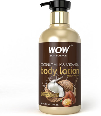 

WOW Skin Science Coconut Milk & Argan Oil Body Lotion - Medium Hydration -300 mL(300 ml)