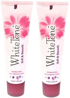 

White Tone Face Cream, Sun Protection Soft & Smooth, 50g x 2(100 g)