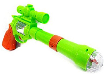 

R.V ENTERPRISES MUSICAL WITH FLASHING 3D LIGHTS PROJECTION STRIKE GUN FOR KIDS(Multicolor)