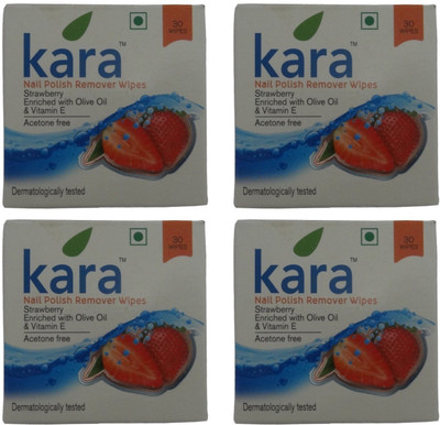 

Kara Nail Polish Remover Wipes Strawberry(30 g)