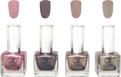 

Lips & Tips Premium Collection Nail polish - Combo set of 4 Exclusive Nail Enamels - Pink lustre, Copper Glaze, Silk Gold, Champagne Gold ( Pack of 4 ) Multi(Pack of 4)