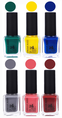 

Unique Nails Gel Nail Polish Set 2628 Multicolor(Pack of 6)