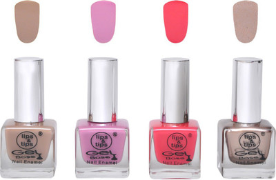 

Lips & Tips Premium Collection Nail polish - Combo set of 4 Exclusive Nail Enamels - Coffee Nude, Lilac Nude, Pink Burst, Champagne Gold ( Pack of 4 ) Multi(Pack of 4)