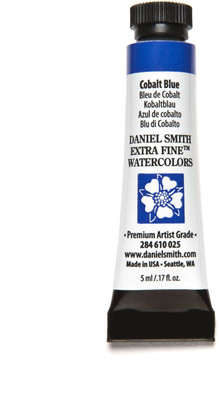 

DANIEL SMITH Extra Fine Watercolors Tube, 5ml, Cobalt Blue(Set of 1, Black)
