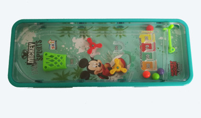 

SKi 02 Mickey-mouse Pencil Box Art Plastic Pencil Box(Set of 1, Light Green)