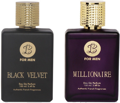

Lyla Blanc BLACK VELVET MILLIONAIRE Perfume Spray for Men- (Set of 2) (100ml each) Eau de Parfum - 100 ml(For Men)