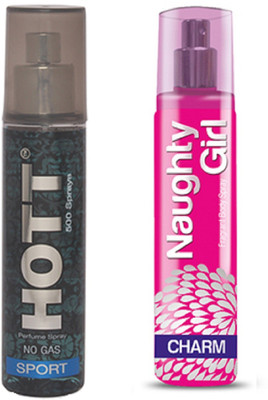 

HOTT Mens SPORT & CHROME- (Set of 2 Perfume for Couple) (135ml each) Perfume - 135 ml(For Men & Women)