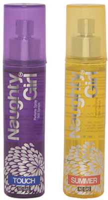 

Naughty Girl TOUCH & SUMMER Perfume Spray for Women- (Set of 2) (60ml each) Perfume - 60 ml(For Women)