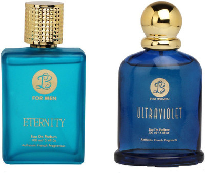 

Lyla Blanc Mens ETERNITY & Womens ULTRA VOILENT - (Set of 2 Perfume for Couple) (100ml each) Eau de Parfum - 100 ml(For Men & Women)